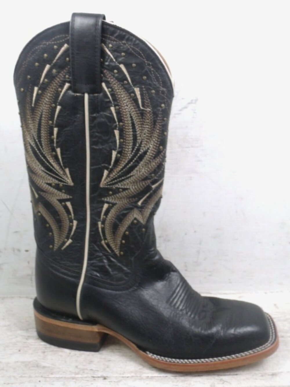 Shyanne Womens Hadley Black Square Toe Cowgirl Western Boots size 10